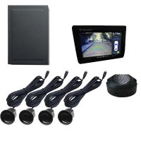 Парковочный радар Parafar с входом для камеры (Видеопарктроник) зад 4 датчика (PF-PS-600)